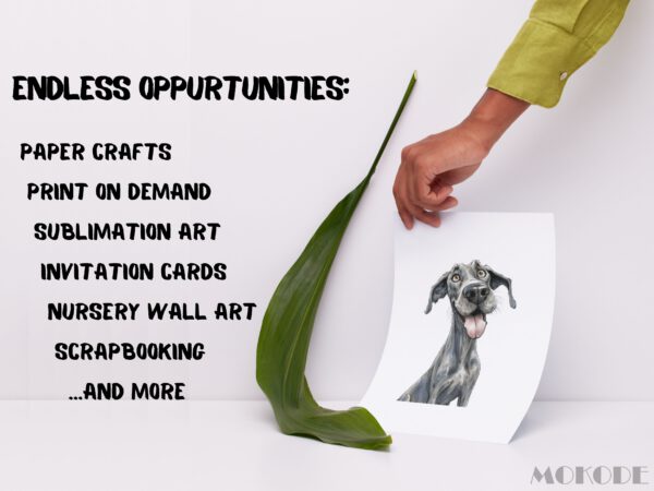 Funny Dog Breeds Clipart 45 Png, Cute Caricature pet, Quirky Puppies Watercolor, Angry Dog, Cartoon Animal, Digital Download Prints, Sticker - Image 5