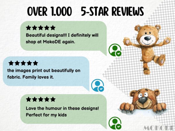 Funny Teddy Clipart 24 Png, Cute Caricature Woodland Animals Art, Quirky Brown Bear Watercolor, Cartoon Teddy Digital Prints, Sublimation - Image 8