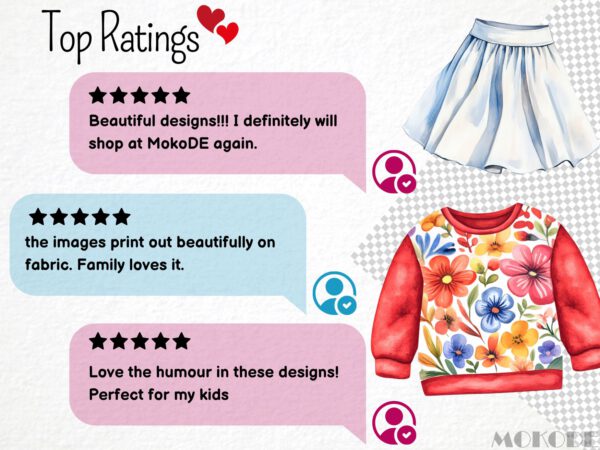 Watercolor Kids Clothing Clipart 46 Png Cute Clothes Graphic, Shirt, Shoes, Pants, Sock, Kindergarden Poster Commercial Use Instant Download - Image 5