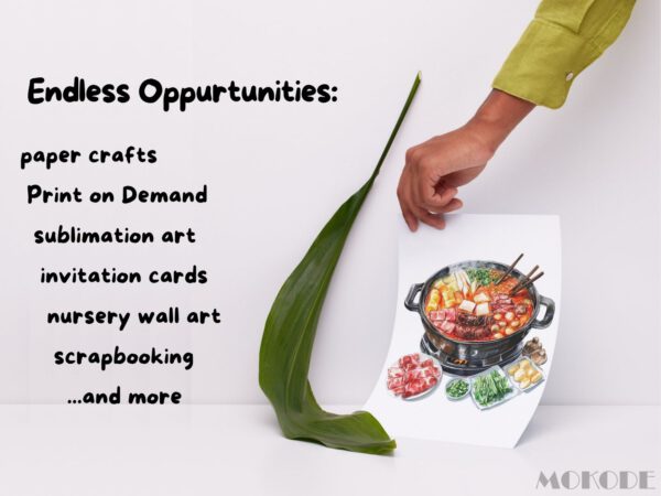 Watercolor Chinese Food Clipart 62 Png, Asian Kitchen Graphics, Rice China Food, Bubble Tee, Baozi Art, Digital Prints, Commercial Use - Image 6
