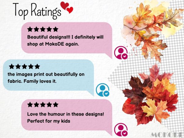 Watercolor Autumn Leaves Clipart 36 Png, Fall Leaves Season Graphics, Autumn Crafting, Card Making, Mixed Media Fall Forest, Commercial Use - Image 7