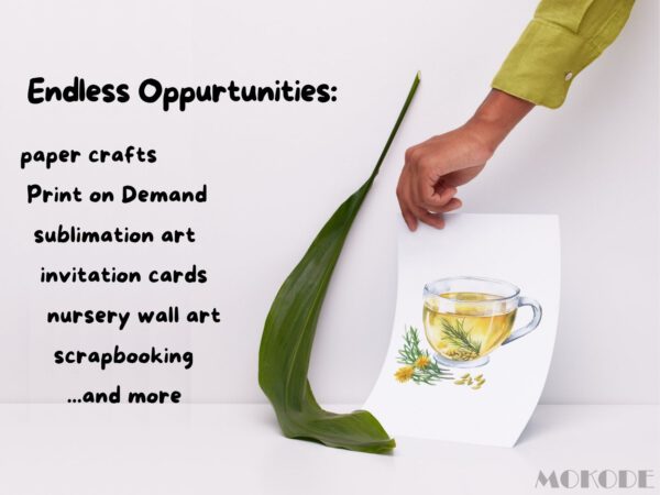 Watercolor Natural Remedies Clipart 66 Png, Homemade Medicine, Cooking Ingredients, Vegetable Food, Herbs Art Digital Prints, Commercial Use - Image 7