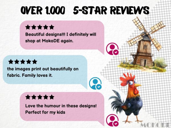 Funny Farm Clipart 85 Png, Funny Cartoon Farmer Watercolor Barn, Fresh Produce, Cartoon Animals, Digital Prints, Quirky Cow, Silly Chicken - Image 7